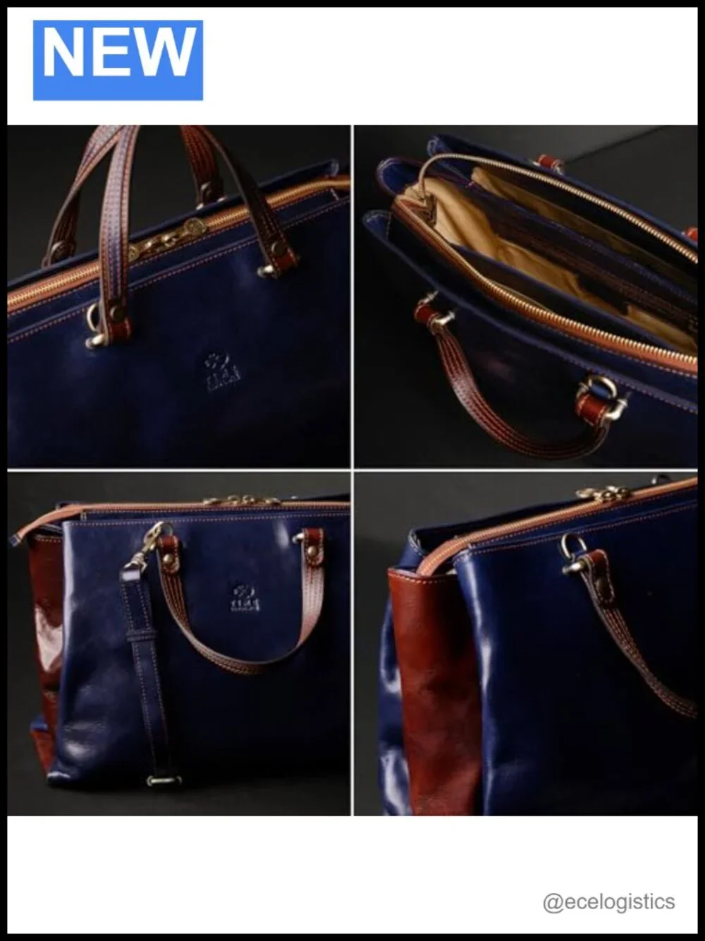 Italian Handmade Leather Top Handle Tote Bag for Women, Full Grain Cowhide Purse